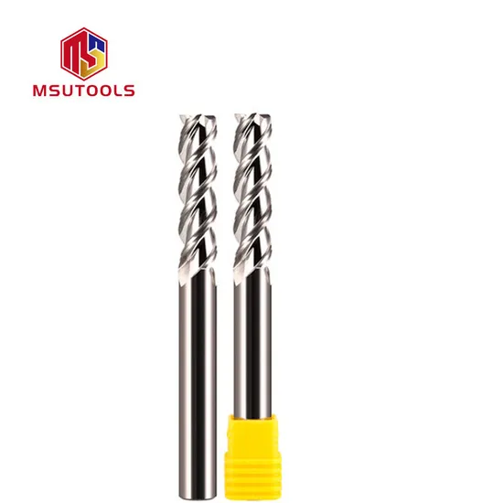 Msu High Efficiency Tungsten Carbide Flat End Mill for Aluminum with Dlc Coating